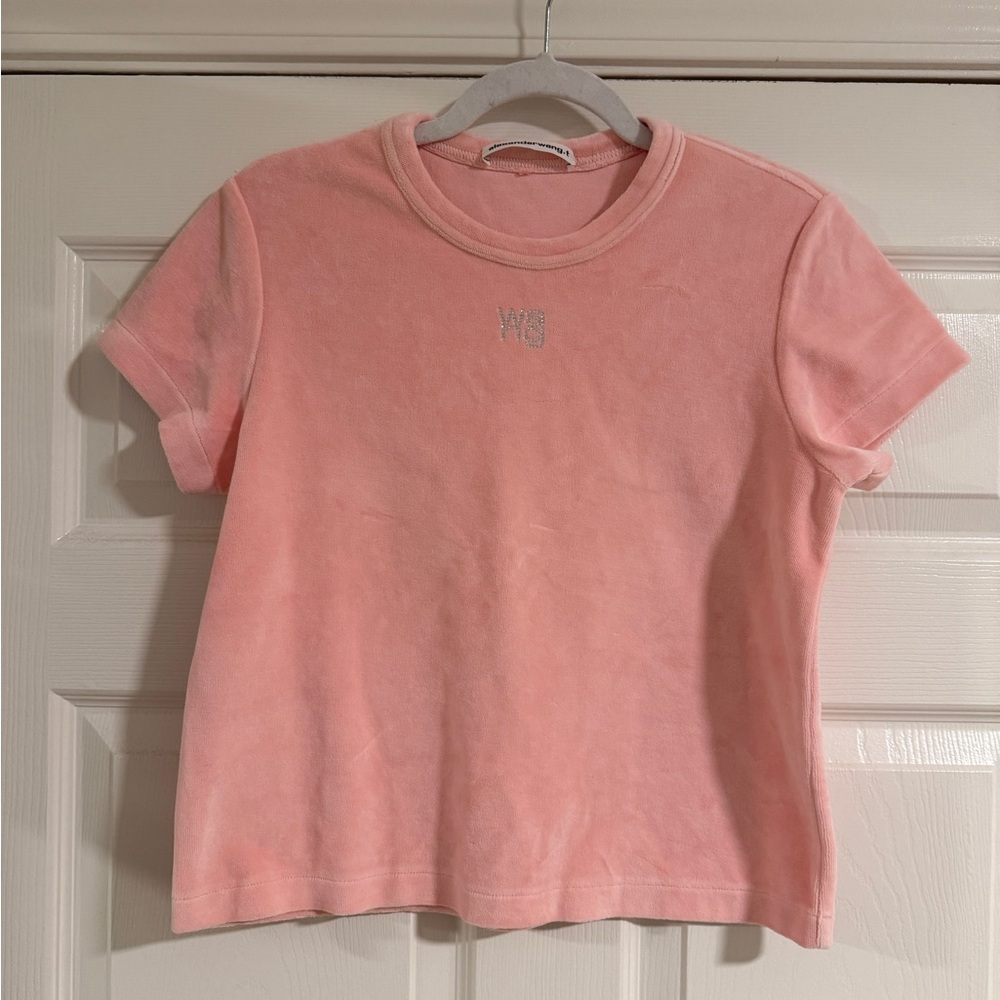 Alexander Wang Pink Short Sleeve Top